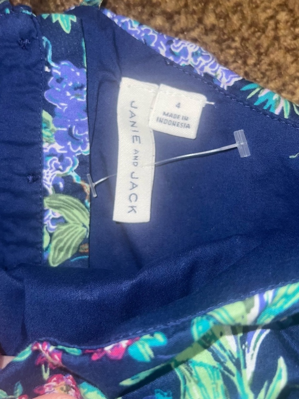 Janie and Jack Floral Halter Romper NWOT - Picture 3 of 4